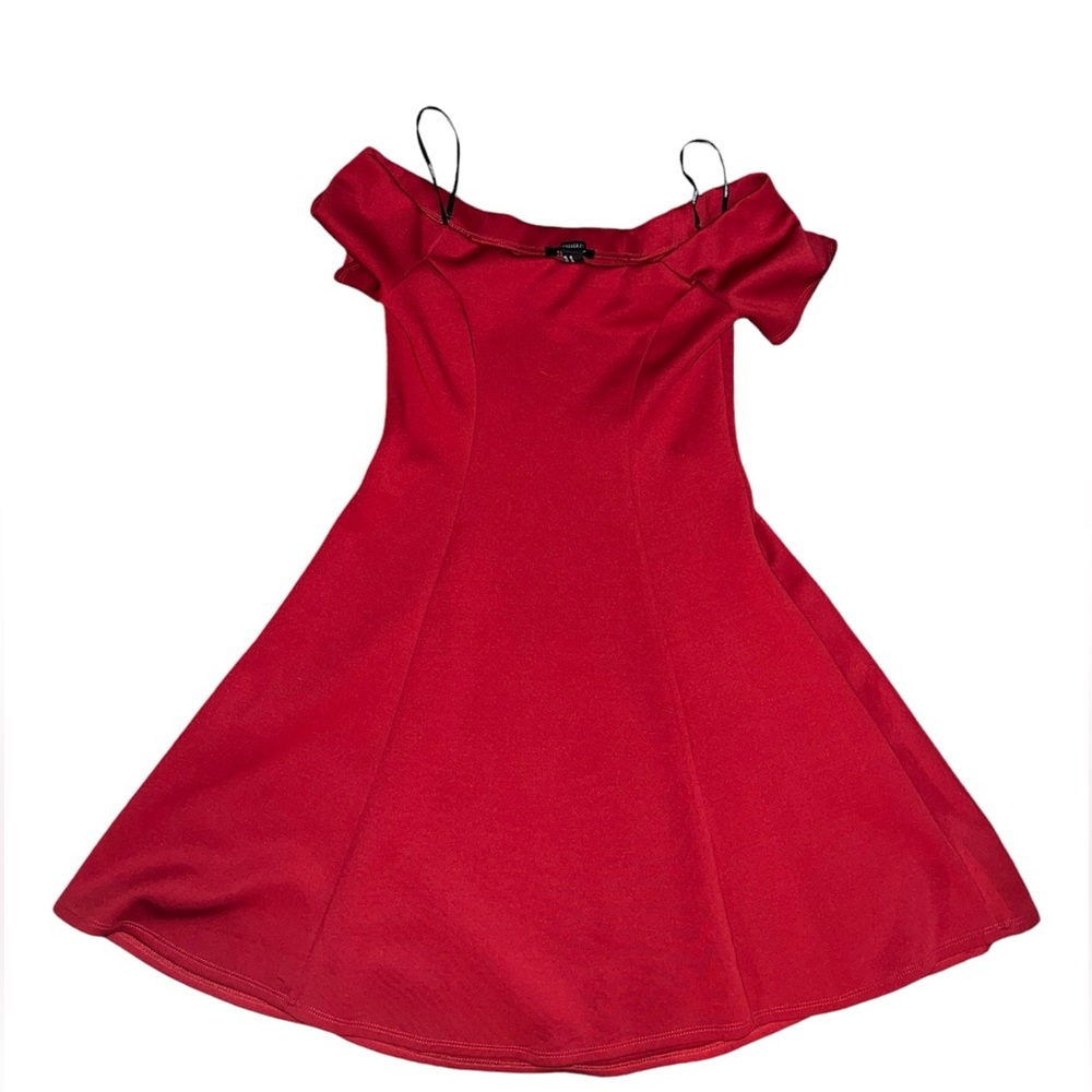 Forever 21 Red Off-the-Shoulder Dress